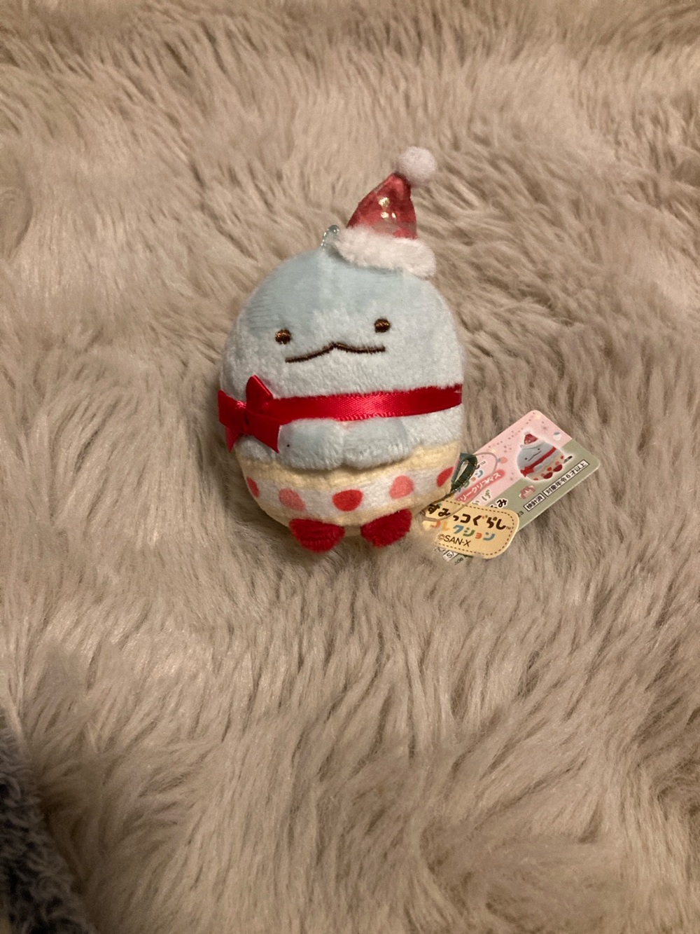 San-X Sumikko Gurashi Blue Holiday Plush Toy Very RARE
